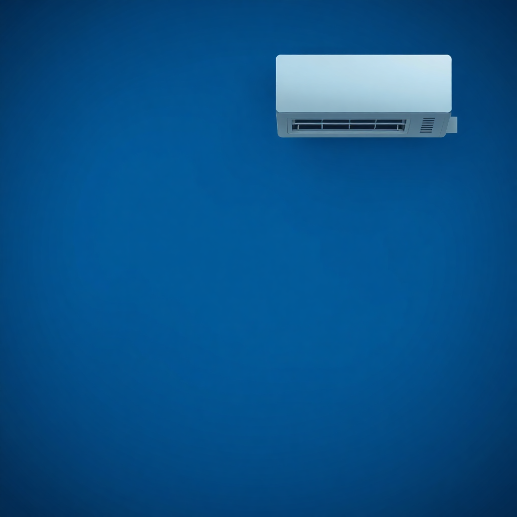 modern clean hvac air conditioning installation background dark blue gradient professional